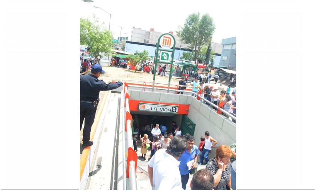 Atiende Metro a persona accidentada en estación La Viga