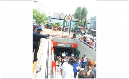 Atiende Metro a persona accidentada en estación La Viga