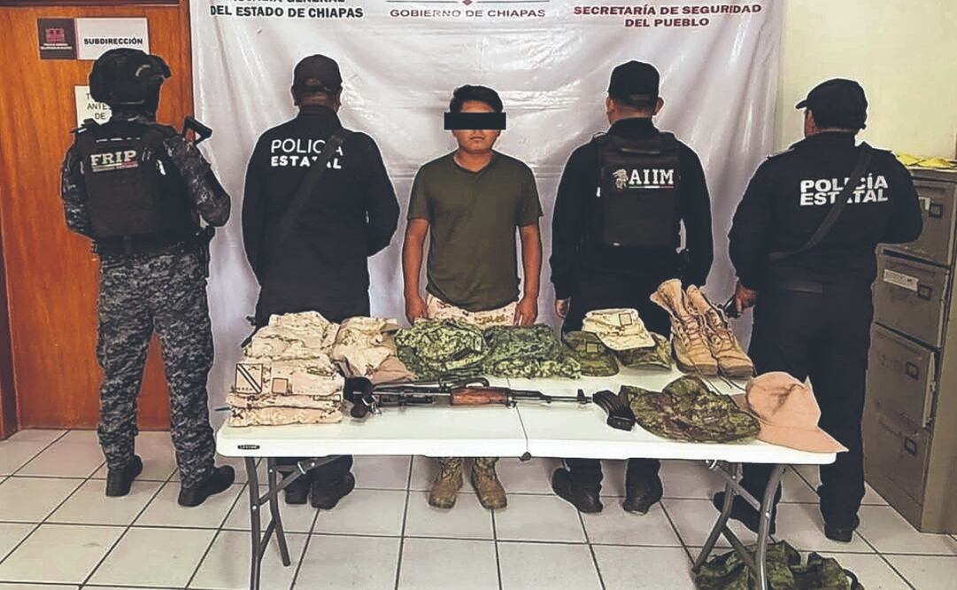 Jorge “N” fue detenido por presuntamente haber parti- cipado en la emboscada en la que murieron 5 agentes. Foto Especial