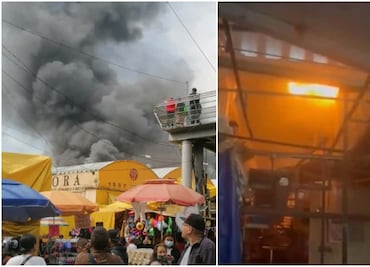 Las fotos y videos más impactantes del incendio en Mercado de Sonora