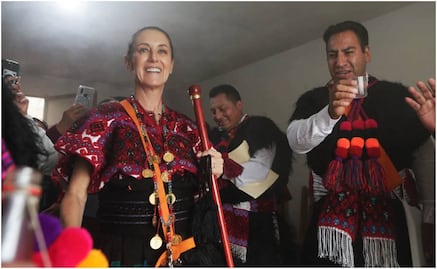 Sheinbaum recibe bastón de mando en los Altos de Chiapas, zona integrada al EZLN