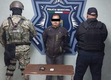 Detienen en Cajeme a sujeto que se hacía pasar por elemento de Fiscalía de Sonora; es acusado de atentar contra la seguridad