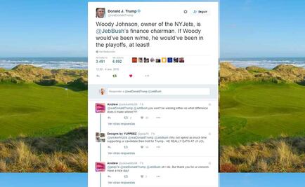 Donald Trump 'trollea' a Bush y a los NY Jets