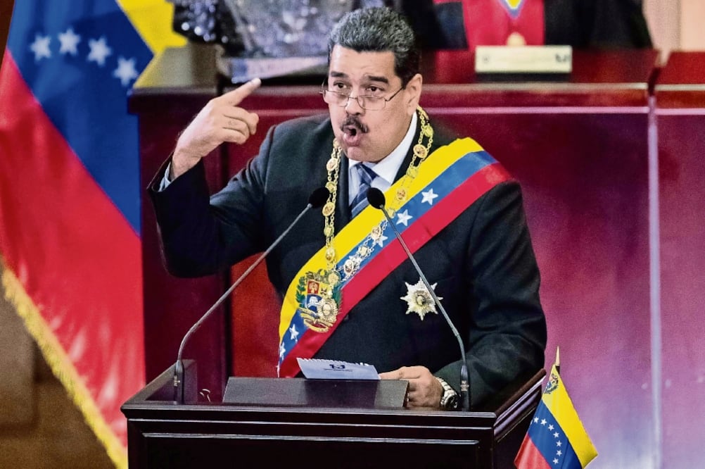 Discurso. El presidente venezolano Nicolás Maduro, en la apertura del año judicial, ayer, en Caracas (MIGUEL GUTIÉRREZ. EFE)