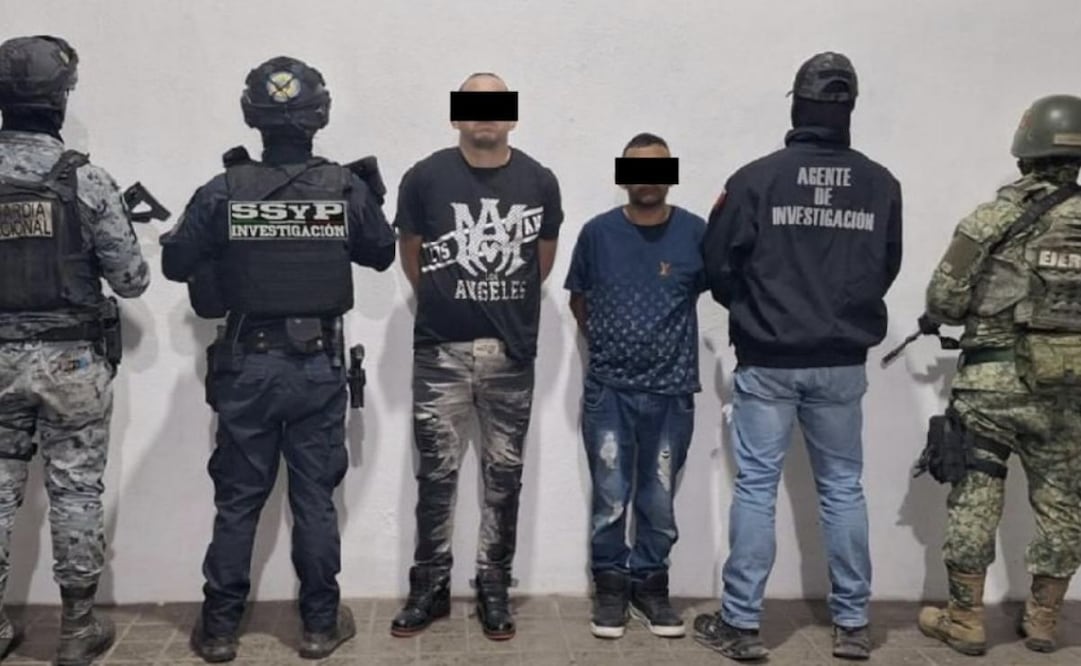 Dos detenidos por masacre en Salamanca, Guanajuato (19/02/2026). Foto: Especial