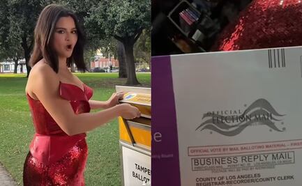 Selena Gomez vota y luego deslumbra en la alfombra roja de “Los Hechiceros más allá de Waverly Place”