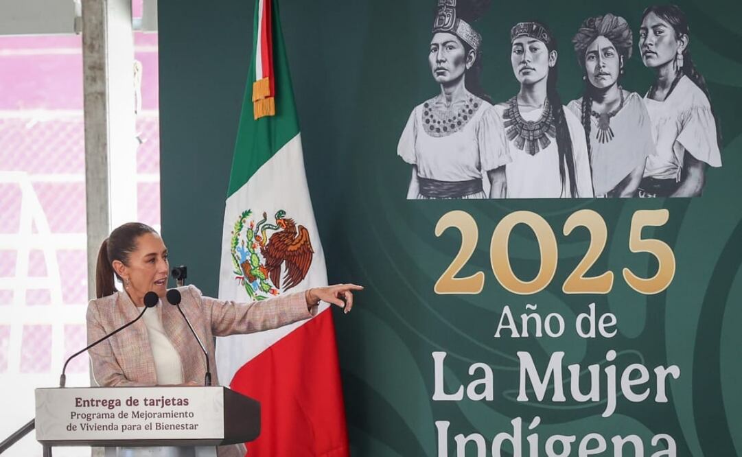 Claudia Sheinbaum realiza la Entrega de Tarjetas de Mejoramiento de Vivienda para El Bienestar en Valle de Chalco Solidaridad.  Foto: Luis Camacho/EL UNIVERSAL