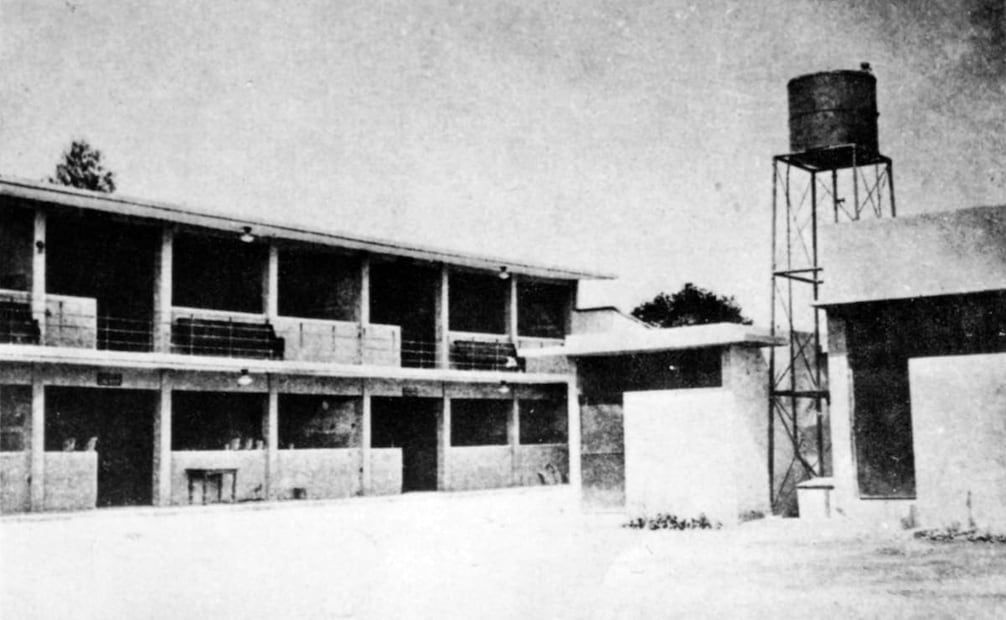 Primaria de la colonia Independencia en 1932, que costó 31 mil 500 pesos y tenía ocho salones. Colección Villasana.