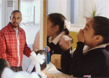 VIDEO: Mercedes presume a Lewis Hamilton visitando una primaria mexicana