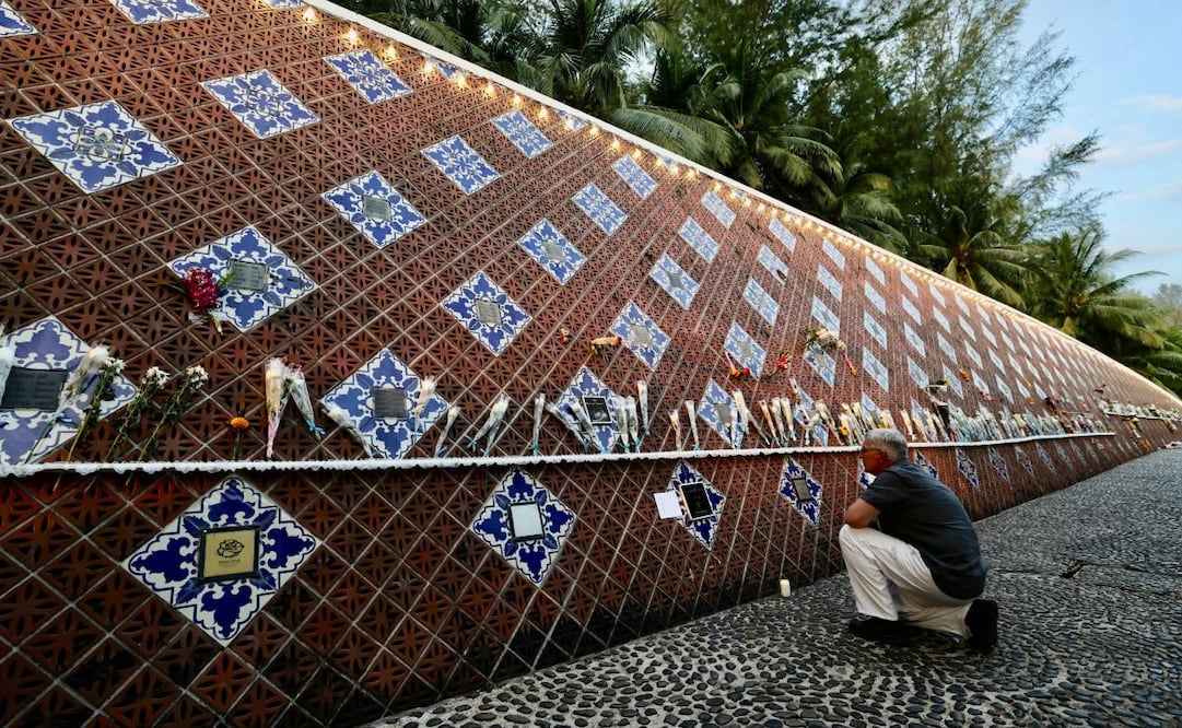 Homenajes en Asia tras tsunami del 2024. Foto: AP