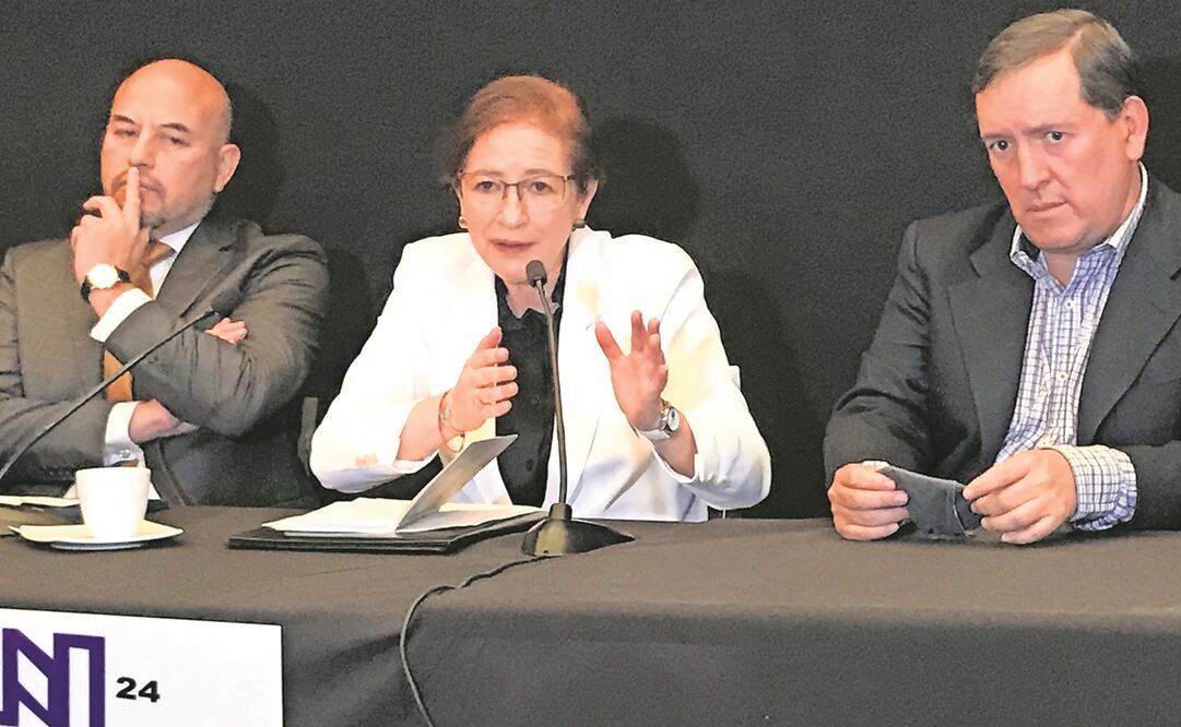 Angélica Moya dijo que la corrupción del gobierno anterior acumuló adeudos hasta de 3 mil 500 mdp. Foto: Rebeca Jiménez. EL UNIVERSAL