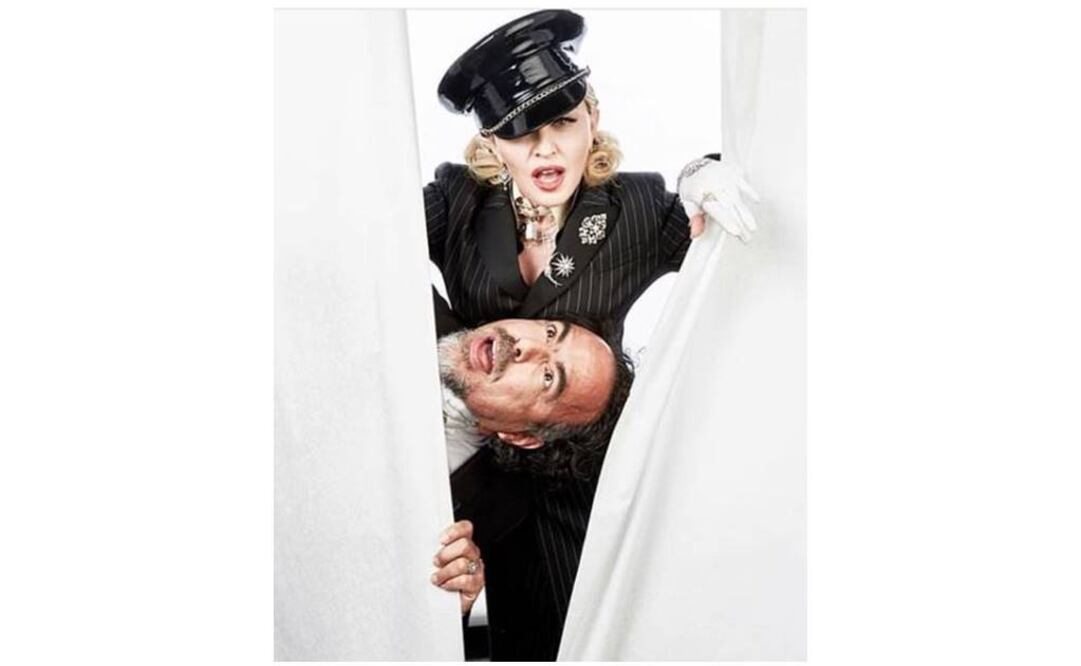 Madonna se divierte con Iñárritu. Foto: Instagram