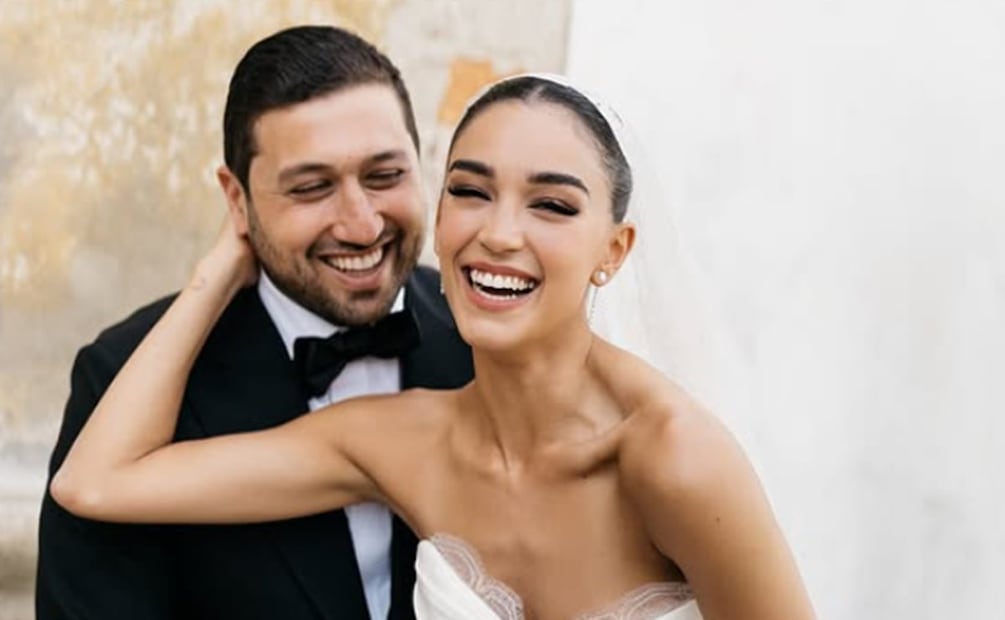 Alejandra Capetillo y Nader Shoueiry en su boda. Foto: alecapetilloga/agba.weddings