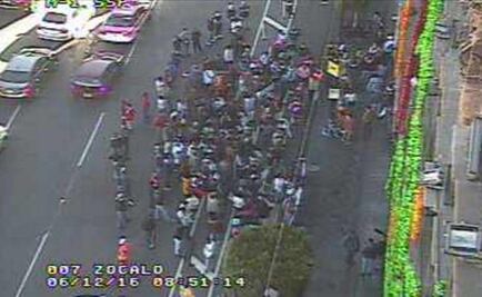 Hay complicaciones viales por presencia de manifestantes en centro de CDMX 