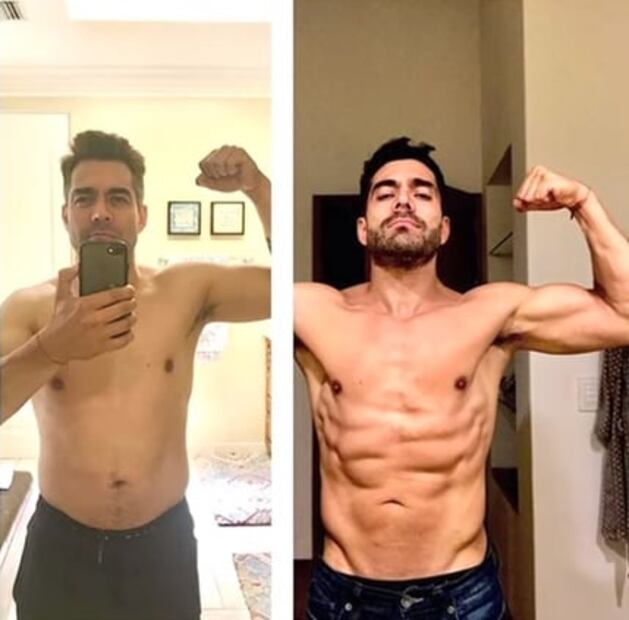 Adiós panza, Omar Chaparro presume lavadero