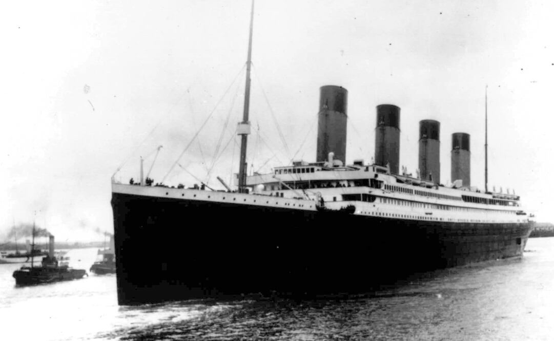 Fotografía de archivo del 10 de abril de 1912 del Titanic partiendo de Southampton, Inglaterra, en su último viaje. Foto: AP Foto/Archivo