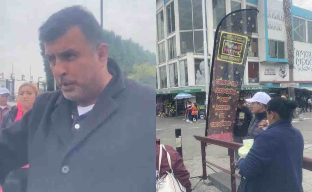 Funcionario retira a Mundo Patitas de la Basílica. Foto: Captura de video/Especial