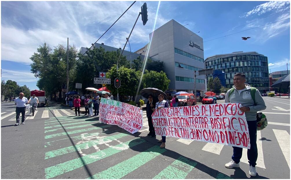 Bloquean Periférico Sur, avenida Revolucion y Barranca del Muerto. Foto: Juan Carlos Williams / EL UNIVERSAL
