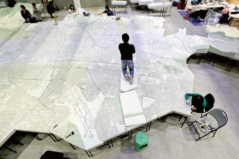 La Gran Maqueta se anunció en 2013, debía estar lista con el resto de Futura CDMX en octubre pasado, pero el proyecto presenta retrasos en la edificación, ubicada en el antiguo Teatro de las Vizcaínas (ARCHIVO EL UNIVERSAL)