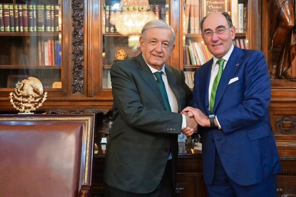 El presidente Andrés Manuel López Obrador recibió a Ignacio Sánchez Galán, presidente global de Iberdrola.