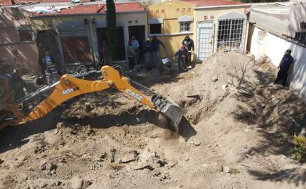 Localizan restos humanos en patio de una casa en Zumpango