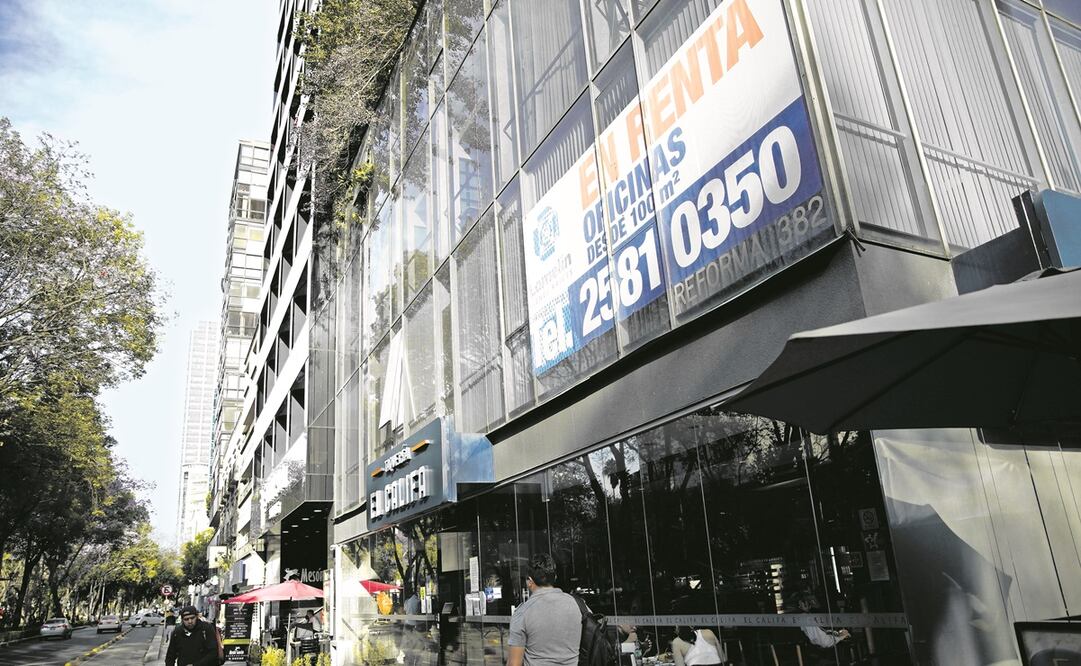 La zona de oficinas de Reforma tiene una tasa de vacancia de 17%, al igual que las de Polanco y Lomas.