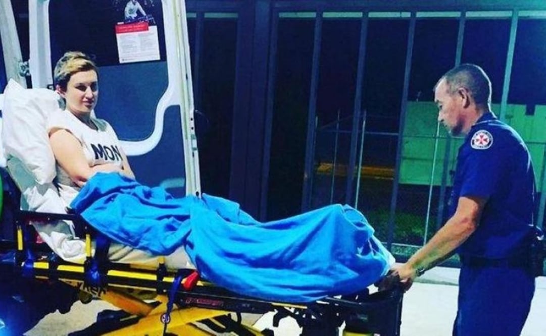 Con tan solo 35 años, esta mujer comenzó un proceso debido a un inesperado diagnóstico.  Foto: Instagram: havingthegutstodealwithbadshit