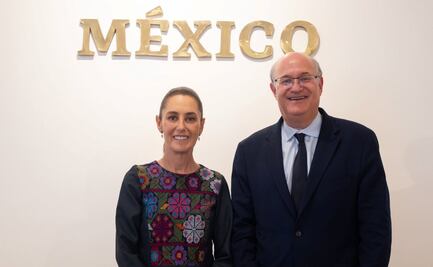 Sheinbaum se reúne Ilan Goldfajn, presidente del Banco Interamericano de Desarrollo, en Palacio Nacional