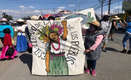 Comunidad indígena realiza marcha por violencia al norte de Toluca