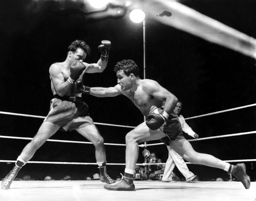 AP. Jake LaMotta durante una pelea