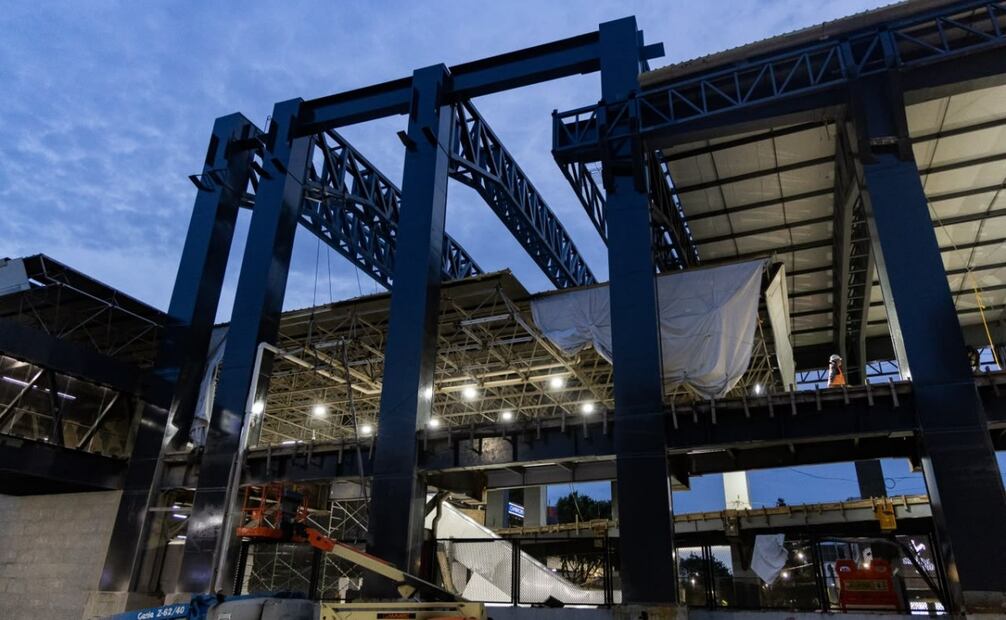 Continúan obras en el metro Chabacano. Foto: especial