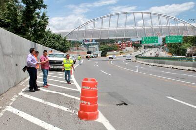 Registran nuevo hundimiento en Paso Exprés