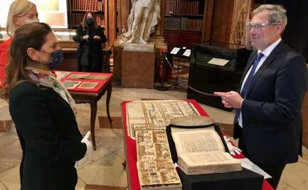Beatriz Gutiérrez Müller anuncia convenio con Austria para acceder a acervo histórico