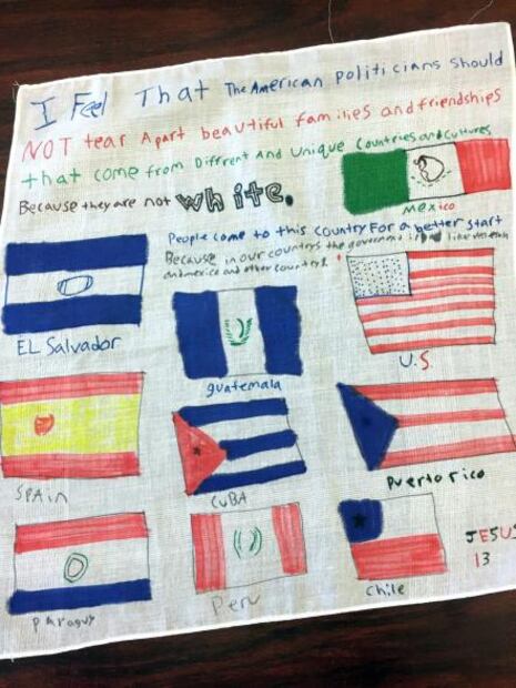 Hijos de inmigrantes dibujan sus temores