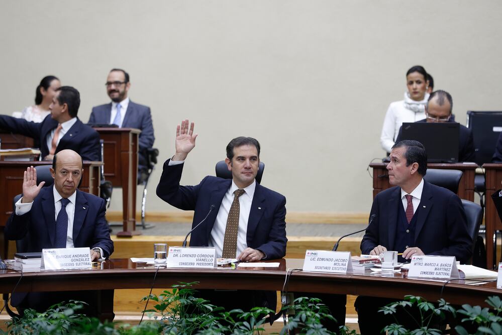 Sesión del Consejo General del INE. /Luis Cortés - EL UNIVERSAL