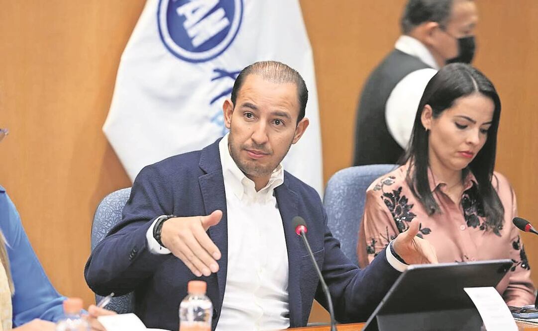 El presidente nacional del PAN, Marko Cortés, afirma que el gobierno busca imponer un árbitro electoral a modo con la reforma que propone en esa materia. Foto: Especial