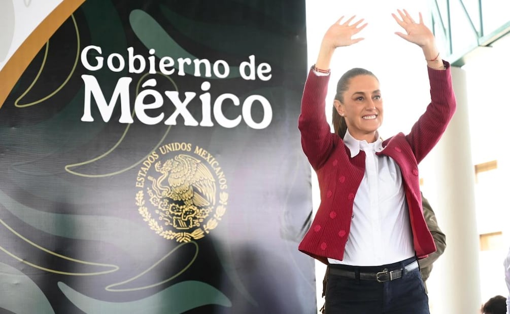 Sheinbaum anuncia Beca Gertrudis Bocanegra en la Universidad Rosario Castellanos (07/02/2026). Foto: Presidencia