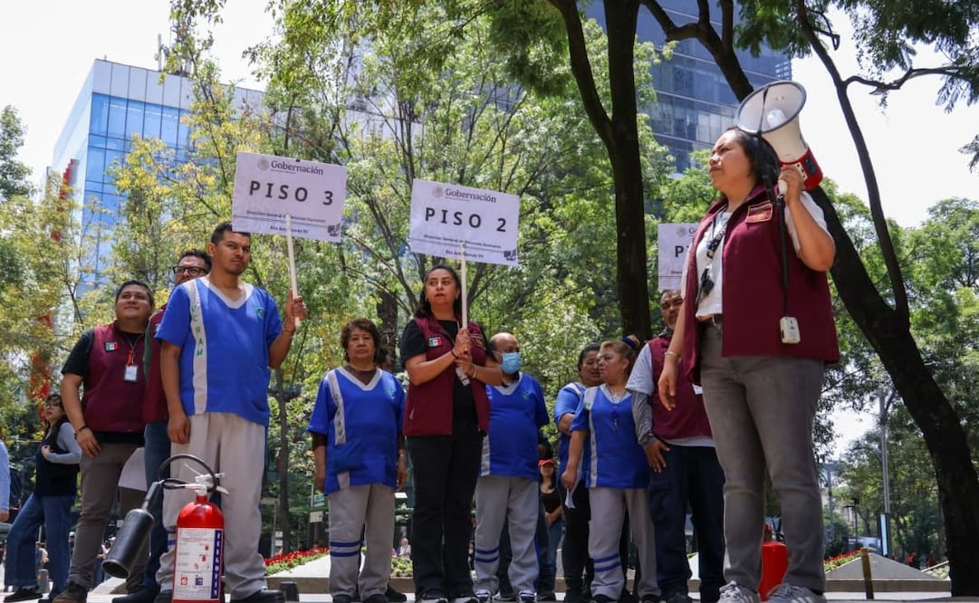 Segundo Simulacro Nacional en Reforma 222. Foto: Karla Guerrero / EL UNIVERSAL