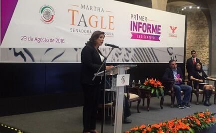 Martha Tagle rinde primer informe como senadora