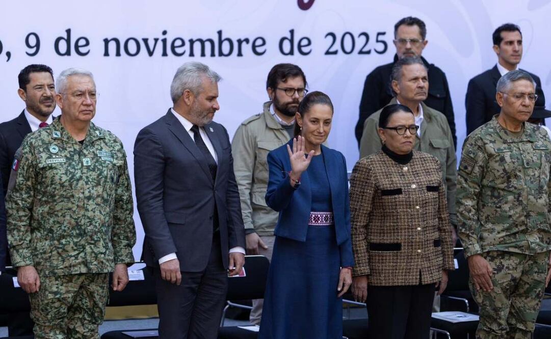 Presentación del Plan Michoacán este domingo 9 de noviembre de 2025 en Palacio Nacional. Foto: Hugo Salvador/ EL UNIVERSAL