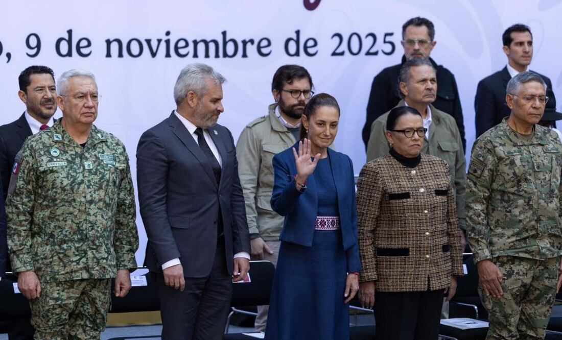 Presentación del Plan Michoacán este domingo 9 de noviembre de 2025 en Palacio Nacional. Foto: Hugo Salvador/ EL UNIVERSAL