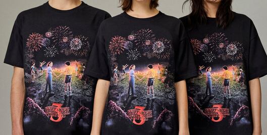 Netflix y Pull & Bear venderán limitada playera de Stranger Things