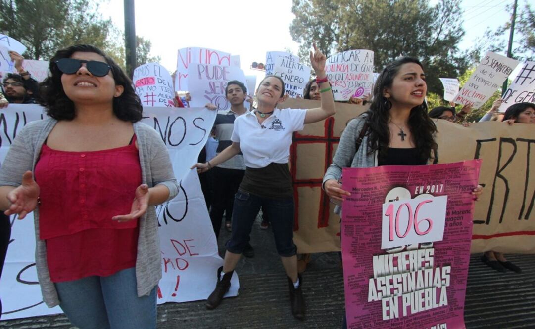 La alumna que resultó herida el pasado 13 de marzo al salir de la Ibero de Puebla exige se pronuncie la Alerta de Género. Foto: Archivo/EL UNIVERSAL
