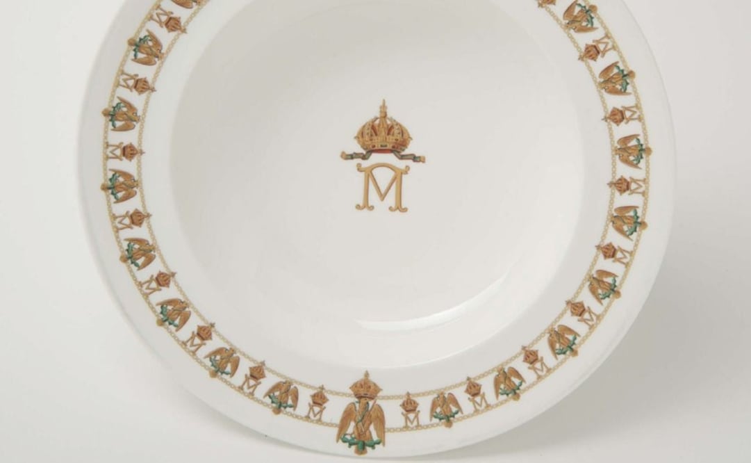 De esa vajilla solo hay tres piezas en el Depósito de los Museos de Muebles Imperiales en Viena, el resto se encuentra en México. (FOTO: Notimex)