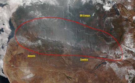 Así se ven los incendios en África; son más que en la Amazonia