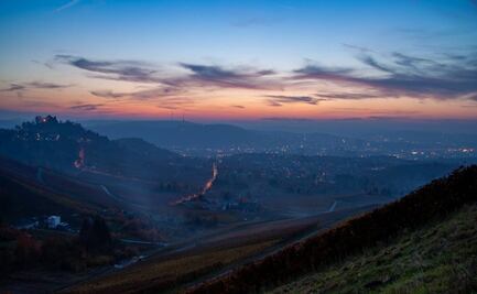 Comer, beber y descansar entre viñedos durante la vendimia en Baja 