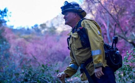 ¿Cómo combaten el fuego en Los Ángeles?; polvo rosa en medio de la desesperación por los incendios en California