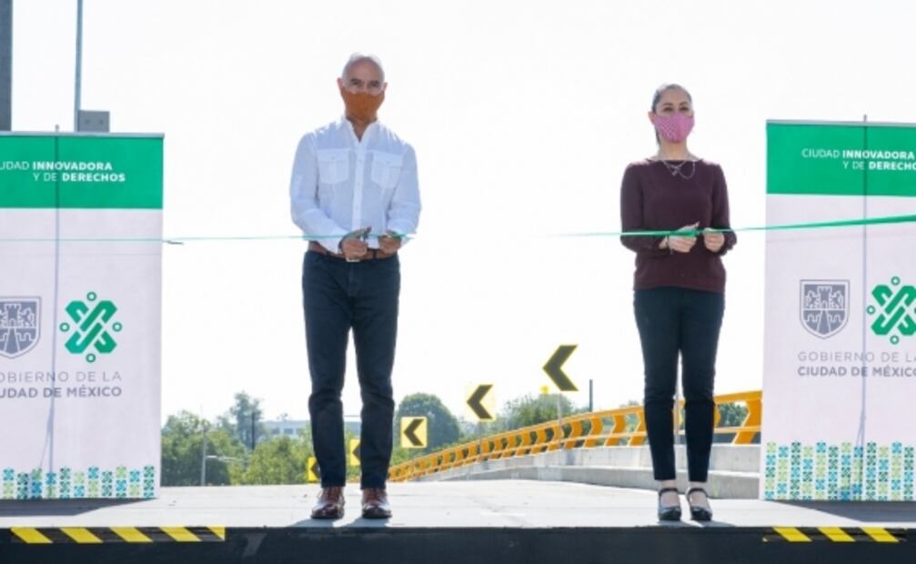Sheinbaum inaugura puente vehicular en Eje 6 Sur
