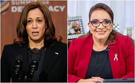 Kamala Harris y presidenta electa de Honduras hablan sobre migración