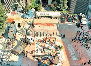 Alista Metro puesto de control emergente en explanada